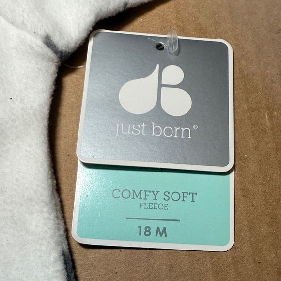 NEW! Just Born Baby One Piece Footie Blanket Sleeper 18m - Picture 4 of 12